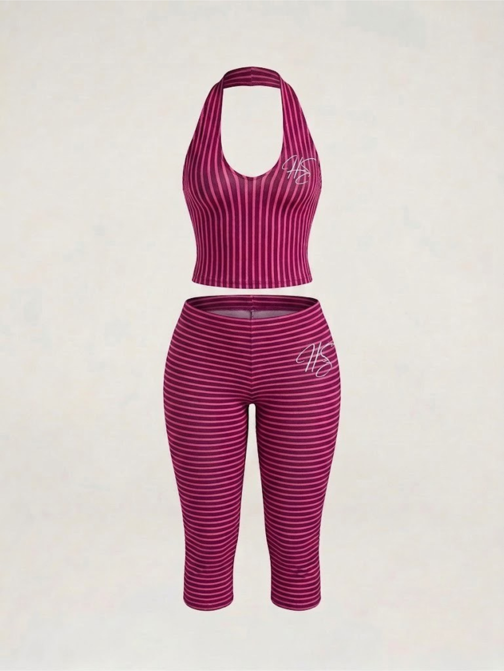 Khia Stripe Set - pink