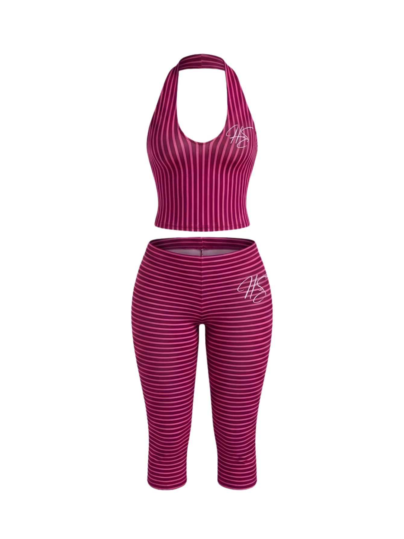 Khia Stripe Set - pink