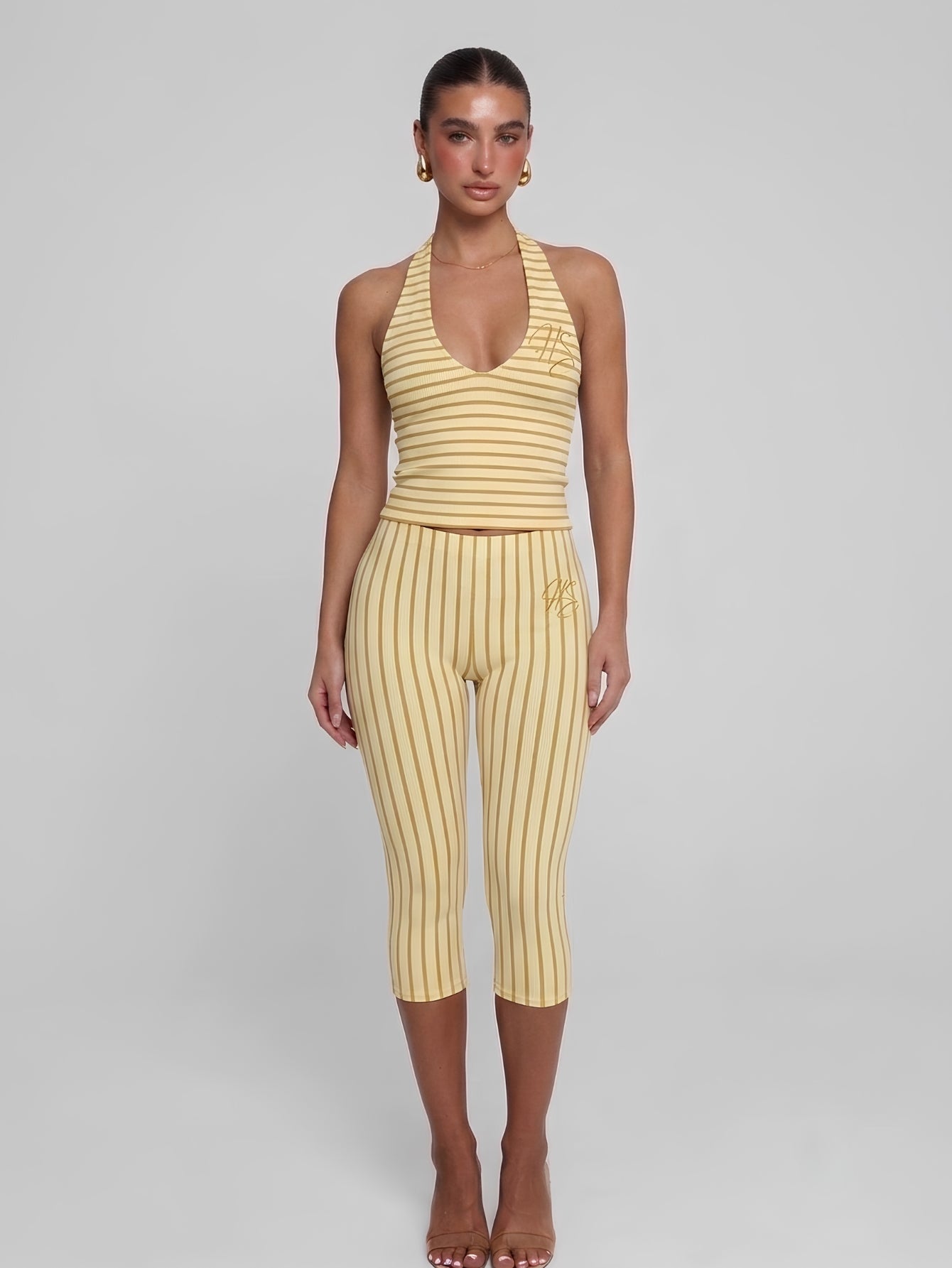 Khia Stripe Set - Yellow